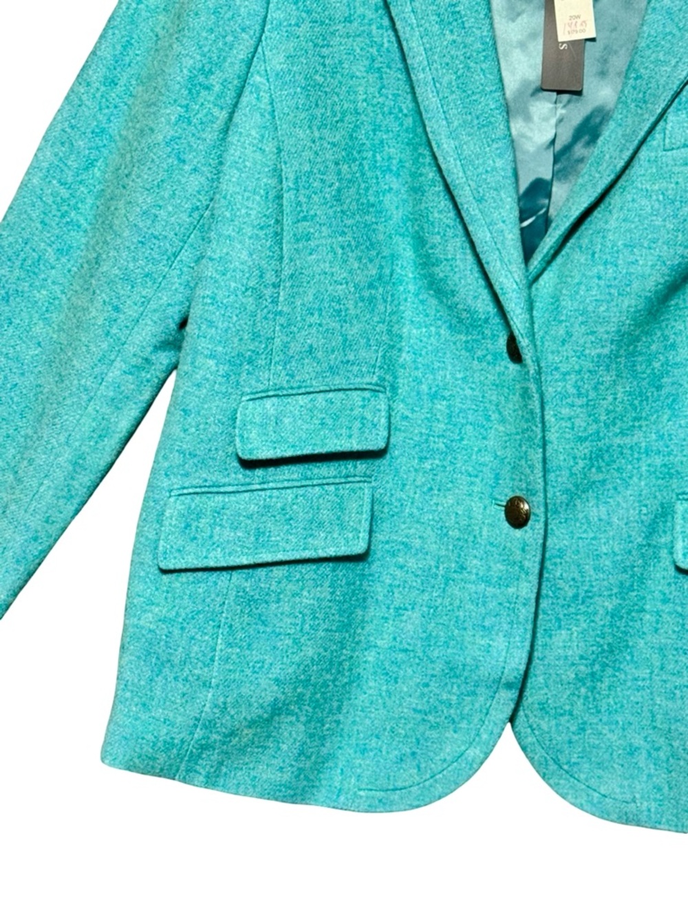 NWT Talbots Wool Blend Classic Button Front Structured Blazer Jacket - Picture 4 of 13